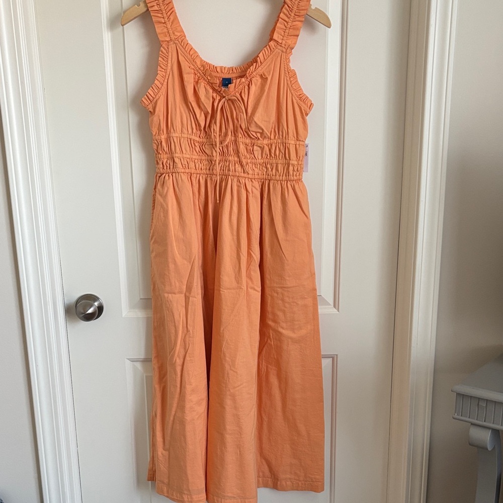 Old Navy Peach Ruffle Tie-Front Sundress